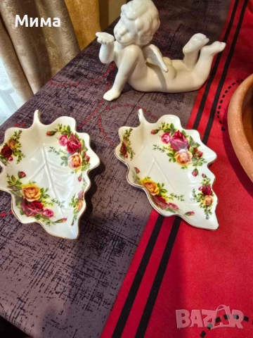 Комплект две малки десертни чинии, снимка 8 - Чинии - 52679589