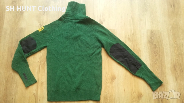 Snickers 2905 1/2 Zip WOOL Sweater размер M пуловер 100% Вълна - 2412, снимка 4 - Пуловери - 53916872