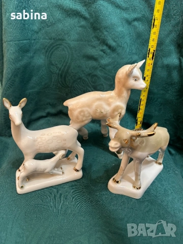 Статуетки еленче, лос и сърна - Дулево и Полонное, снимка 3 - Статуетки - 52998850