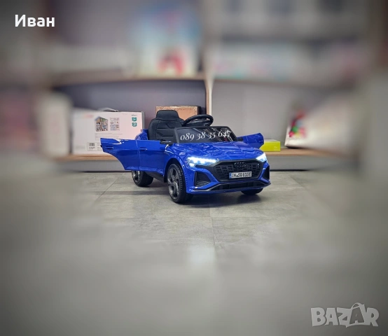 ПРОМОЦИЯ ДО 31.01!НОВО!Акумулаторен джип Audi SQ8 BLUE с 12V батерия,EVA гуми