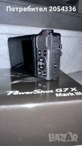 Дигитален фотоапарат Canon PowerShot G7X Mark III, 20.1MP, 4K, Черен, снимка 4 - Фотоапарати - 52315298