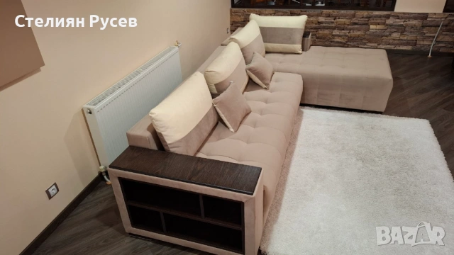 1603 Мелвин ъглов разтегателен холов  диван  300/175 см -цена 260 евро или 508.52лв    gk - с издърп, снимка 4 - Дивани и мека мебел - 53992256