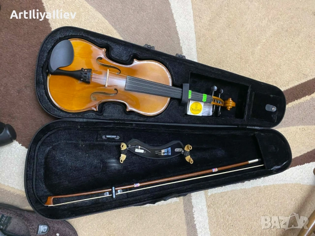 Stagg VN 4/4 Сунбурст Акустична цигулка плюс магаре марково  вижда се 150 евро, снимка 2 - Други музикални жанрове - 53840291