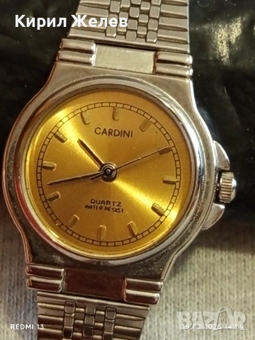 Красив стилен дамски часовник CARDINI QUARTZ JAPAN MOVT перфектно състояние 51844