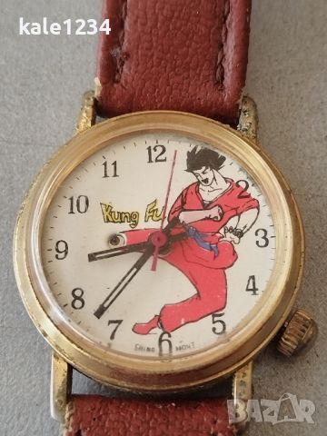 Анимиран часовник. Kung fu. Vintage watch. Детски. Ретро. Кунг фу. Механичен , снимка 3 - Мъжки - 46734535