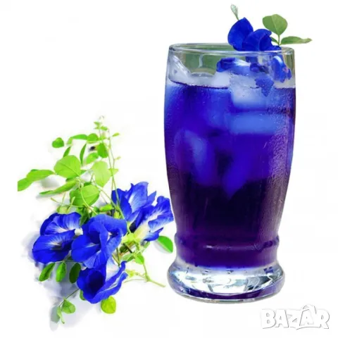 Насипен Пеперуден Чай На Прах за Очите и Нервната Система Син Чай ClitoriaTernatea Butterfly Pea Tea, снимка 2 - Домашни напитки - 47038989