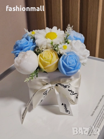 Букет от глицеринов сапун , снимка 6 - Декорация за дома - 53739894