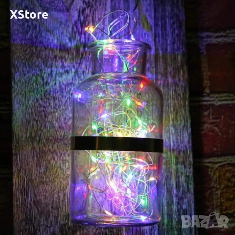 Коледни лампички на батерии в различни цветове, снимка 10 - Декорация за дома - 52440352