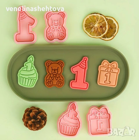 Единица мече мъфин подарък пластмасов резец тесто бисквитки фондан декорация торта 