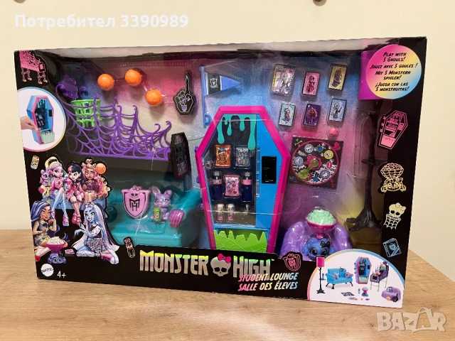 Комплект мебели за кукли, Monster High, страховито студио, многоцветен, снимка 4 - Кукли - 53410916