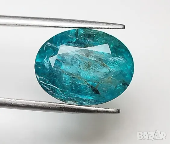 Рядък апатит в голям размер и зелено син цвят - 8.20кт.! Нов!, снимка 8 - Други - 50106351