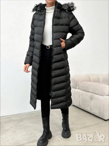 Дамско дълго зимно яке , снимка 2 - Якета - 42833993