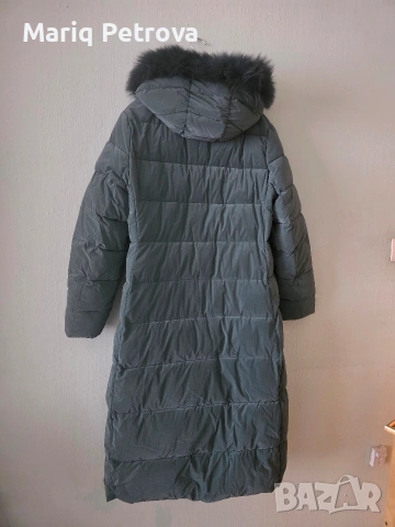 Дълго Зимно яке със сваляща се качулка, снимка 3 - Якета - 53229188