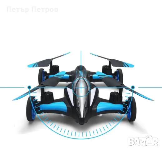 Jjrc дрон- автомобил с летателен режим и дистанционно управление DRON JRC-X123, снимка 2 - Дронове и аксесоари - 48989908