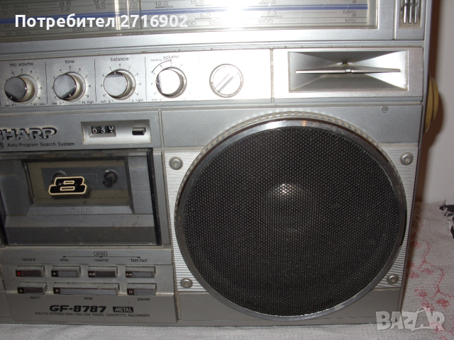 Продавам касетофон ШАРП GF 8787 metal, снимка 3 - Радиокасетофони, транзистори - 44996138