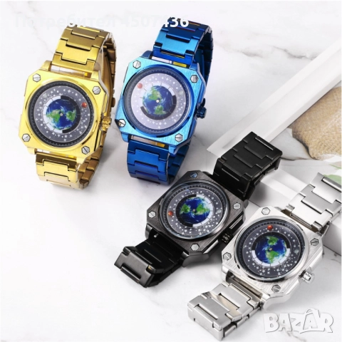 LIGE спортен кварцов часовник от неръждаема стомана със светещ квадратен дизайн, снимка 18 - Мъжки - 52798088