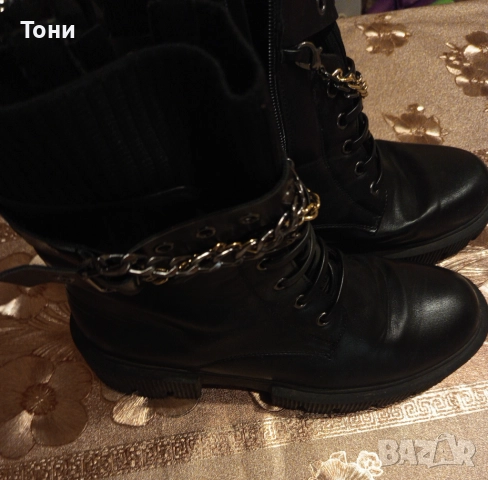 LADY GLORY Нови Дамски Боти Изцяло от Естествена Кожа 39