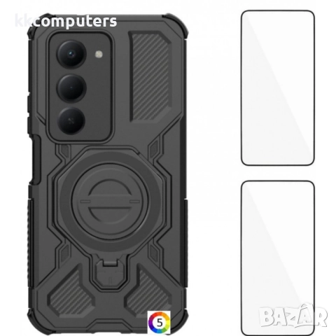 WANLONFENG KJ Series Защитен калъф с Протектор за Xiaomi Redmi 15 5G/4G |Удароустойчив PC + TPU, Сто, снимка 6 - Калъфи, кейсове - 51995285