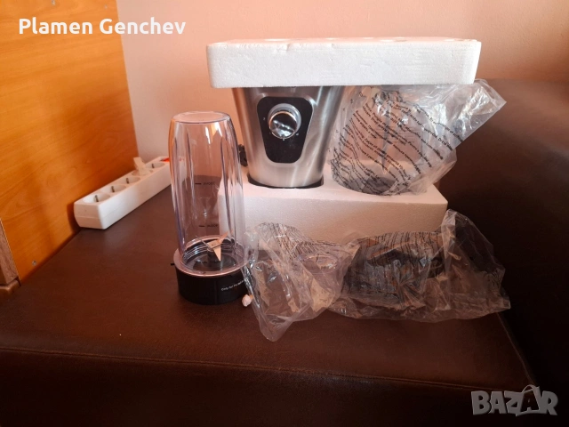 Блендер 2в1 за смутита и коктейли 1300W, комплект с бутилки, снимка 2 - Блендери - 53989429