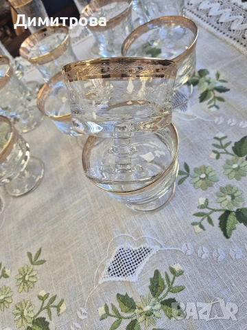 Комплекти чаши Мурано Медичи, снимка 3 - Чаши - 54287340