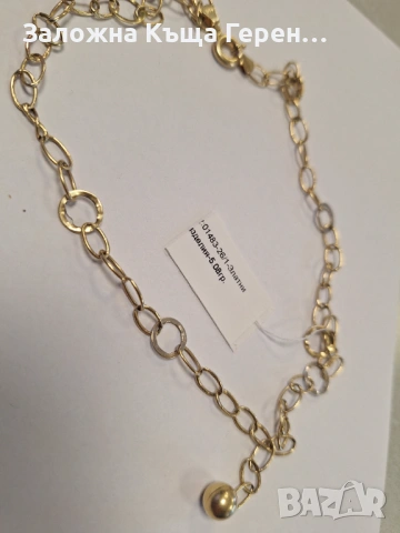 Златно колие 5,08гр.14к, снимка 2 - Колиета, медальони, синджири - 53765814