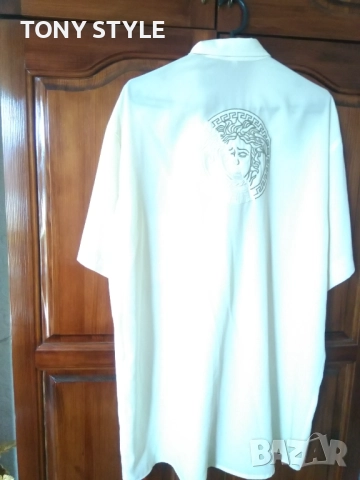 VERSACE Оригинал Нова Мъжка Риза с Яка L, снимка 11 - Ризи - 51667786