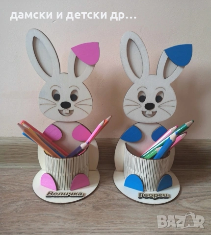 Зайчета-малки и големи, снимка 7 - Декорация за дома - 45428109