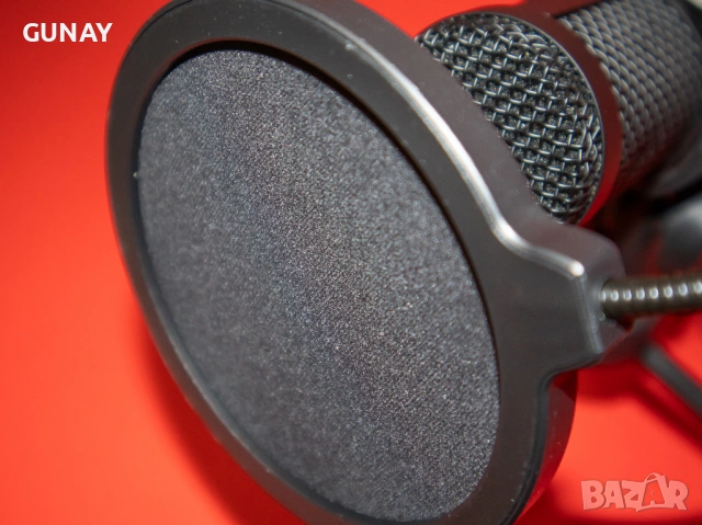 NOS 500 USB Кондензаторен Микрофон с Neumann капсула за студио подкаст и стрийминг, снимка 10 - Микрофони - 54270368