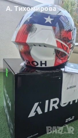 Каска AIROH CONNOR NATION GLOSS - нови с кутия L и XL, снимка 5 - Други спортове - 53042480