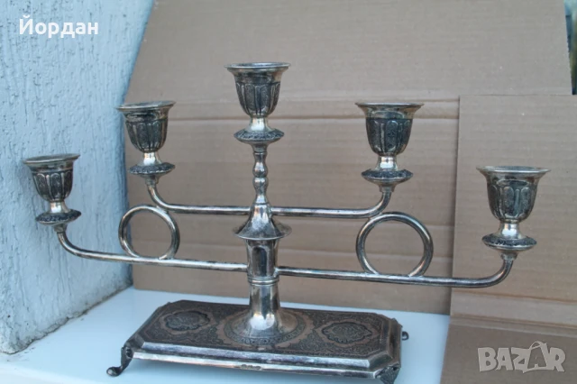Руски сребърни свещници, снимка 9 - Антикварни и старинни предмети - 51408072