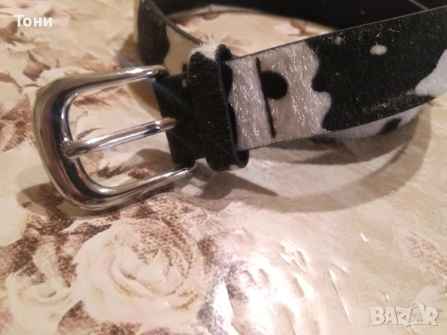 BERSHKA Нов Зебров Дамски Кожен Колан 95см , снимка 12 - Колани - 52656948