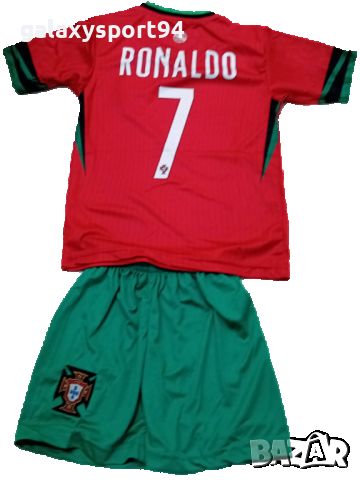 Екип Роналдо с калци Cr7 португалия Portugal Ronaldo тениска шорти и чорапи Европейско 2024, снимка 4 - Футбол - 45178176