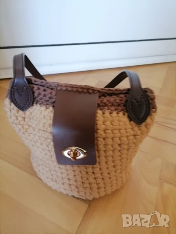 Прекрасни плетени чанти, снимка 8 - Чанти - 51023675