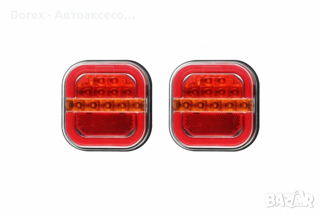 Комплект безжични LED стопове 12V-24V с магнит за ремарке, снимка 4 - Аксесоари и консумативи - 53826831