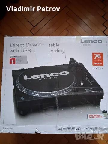 Продавам грамофон LENCO L-3818 Direct Drive Professional Turntable, снимка 1 - Грамофони - 48992080