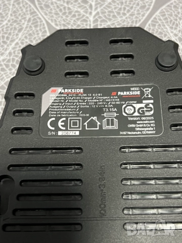 Винтоверт Parkside Performance 12V с батерия и зарядно, снимка 11 - Винтоверти - 52591800