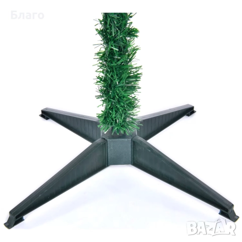 Коледна PVC елха с пластмасова поставка - 180 см и 210 см. + Подарък, снимка 2 - Декорация за дома - 51837814