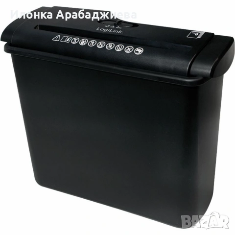 Шредер за хартия LogiLink „Aktenvernichter“ (Streifenschnitt 6 ), снимка 4 - Друго - 53126740