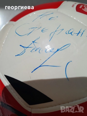 футболна топка от кока кола adidas с автограф на Димитър Пенев, снимка 3 - Антикварни и старинни предмети - 54108571