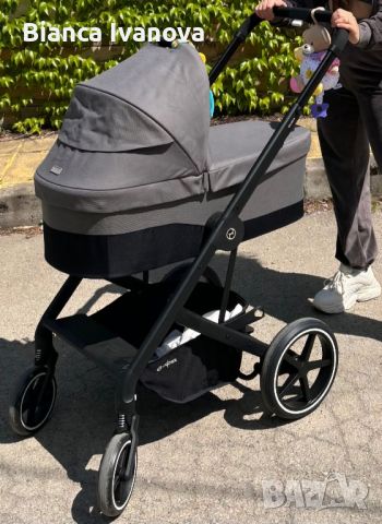 Кош за новородено CYBEX COT S SOHO GRAY, снимка 2 - Детски колички - 46657326