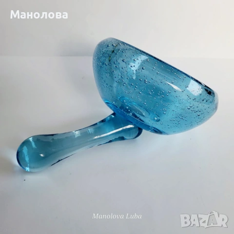 Колекционерско винтидж хаванче с чукало La Verrerie de Biot., снимка 4 - Други ценни предмети - 53868091