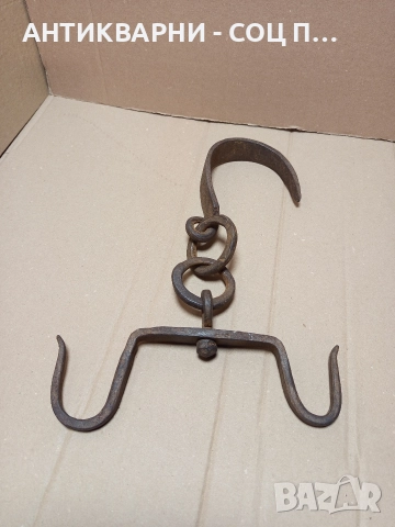 Соц Стар Ръчно Кован Ченгел За Дране На Животни. , снимка 7 - Антикварни и старинни предмети - 52795094