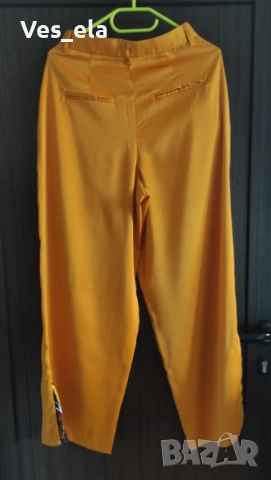 стилен панталон с висока талия, широк крачол , снимка 2 - Панталони - 54242237