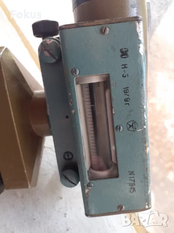 Стар военен уред бусола мерник нивелир, снимка 6 - Антикварни и старинни предмети - 51043275