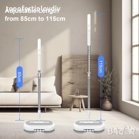 Електрически моп с батерия DEWINNER Wireless Mop,Гаранция, снимка 5 - Прахосмукачки - 53997145