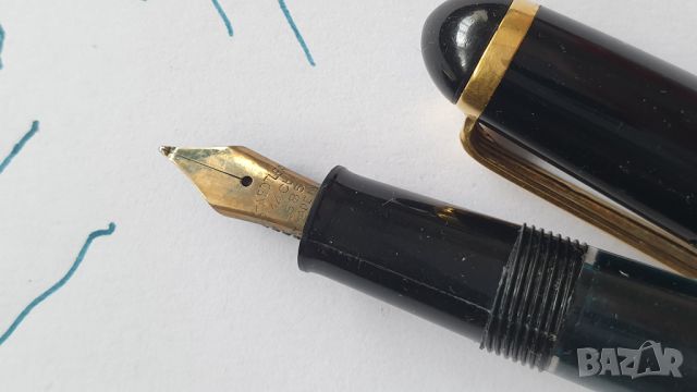 STAEDTLER Винтидж писалка черен целулоид - 14 k златeн писец, снимка 9 - Антикварни и старинни предмети - 45639086