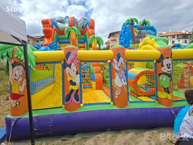 Надуваем замък ,,Мики Маус'', снимка 3 - Друго търговско оборудване - 51627002