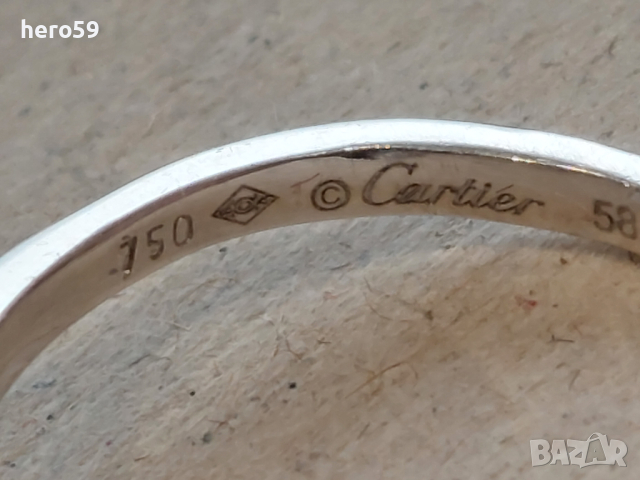 Златен 18к пръстен с 2.5 карата изумруд и брилянти 1.4 карата на фирма Cartier-Продаден, снимка 5 - Пръстени - 44978370