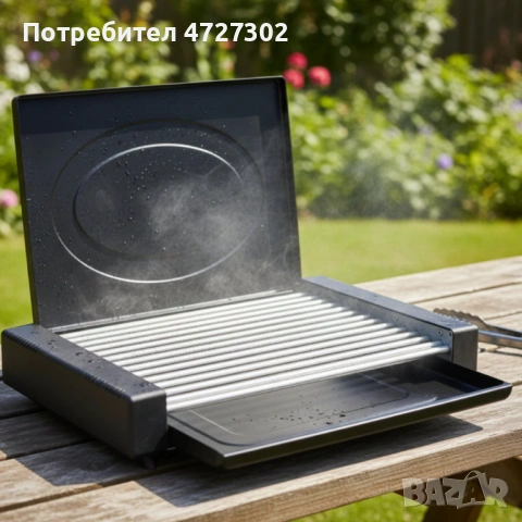 Електрическа скара с капак Oliver Voltz OV51015QC – 1800W мощност за бързо, чисто и равномерно готве, снимка 2 - Скари - 53722068
