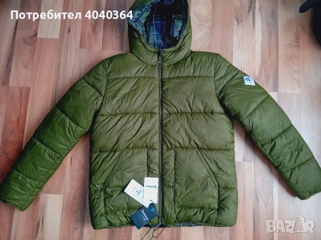 Barbour с 2лица,с гъши пух Л размер , снимка 1 - Якета - 48087275